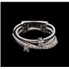Image 1 : 0.45ctw Diamond Ring - 14KT White Gold