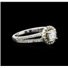 Image 1 : 1.03ctw Diamond Ring - 14KT White Gold