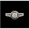 Image 2 : 1.03ctw Diamond Ring - 14KT White Gold
