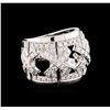 Image 1 : 1.49ctw Diamond Ring - 18KT White Gold