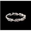 Image 1 : 18KT White Gold 0.22ctw Diamond Ring