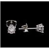 Image 2 : 0.71ctw Diamond Stud Earrings - 14KT White Gold