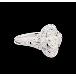 1.04ctw Diamond Ring - 18KT White Gold