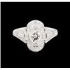 Image 2 : 1.04ctw Diamond Ring - 18KT White Gold