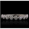 Image 2 : 14KT White Gold 2.74ctw Diamond Bangle Bracelet