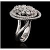 Image 3 : 14KT White Gold 1.30ctw Diamond Ring