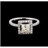 Image 2 : 14KT White Gold 1.50ctw Diamond Ring