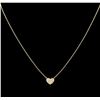 Image 2 : 0.12ctw Diamond Necklace - 14KT Yellow Gold