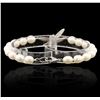 Image 8 : 18KT White Gold Tiffany & Co Pearl & Diamond Suite