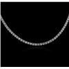 Image 1 : 14KT White Gold 5.23ctw Diamond Necklace