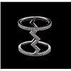 Image 2 : 0.89ctw Diamond Ring - 14KT White Gold