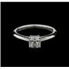 Image 1 : Tiffany & Co. 0.76ct Diamond Solitaire Ring - Platinum