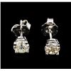 Image 1 : 0.96ctw Diamond Stud Earrings - 14KT White Gold