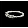 Image 2 : 14KT White Gold 0.31ctw Diamond Ring
