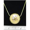 Image 7 : 1.25ctw Diamond Pendant With Chain - 18KT Yellow Gold