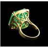 Image 3 : GIA Cert 31.89ct Emerald and Diamond Ring - 14KT White Gold
