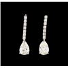 Image 1 : 3.43ctw Diamond Earrings - 14KT White Gold