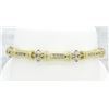 Image 2 : 0.84ctw Diamond and Ruby Bracelet - 14KT Yellow Gold