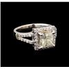 Image 1 : 2.67ctw Diamond Ring - 14KT White Gold