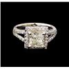 Image 2 : 2.67ctw Diamond Ring - 14KT White Gold