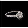 Image 1 : 0.74ctw Diamond Ring - 14KT White Gold