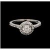 Image 2 : 0.74ctw Diamond Ring - 14KT White Gold