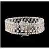 Image 2 : 14KT White Gold 8.40ctw Diamond Bracelet
