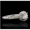 Image 2 : 14KT White Gold 0.79ctw Diamond Ring