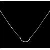 Image 2 : 0.20ctw Diamond Necklace - 14KT White Gold