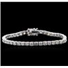 Image 1 : 14KT White Gold 6.13ctw Diamond Tennis Bracelet
