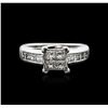 Image 2 : 18KT White Gold 1.00ctw Diamond Ring