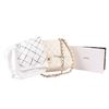 Image 1 : 100% Authentic Chanel Flap Bag Jumbo White Lambskin with Gold Hardware