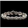 Image 1 : 2.53ctw Diamond Bracelet - 14KT White Gold