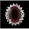 Image 1 : SILVER 13.27ct Corundum and Topaz Ring