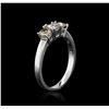 Image 3 : 14KT White Gold 0.75ctw Diamond Ring