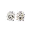 Image 1 : 1.42ctw Diamond Stud Earrings - 14KT White Gold