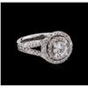 Image 1 : 14KT White Gold 1.15ctw Diamond Ring