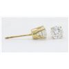 Image 4 : 0.73ctw Diamond Stud Earrings - 14KT Yellow Gold