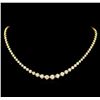 Image 1 : 18KT Yellow Gold 17.01ctw Diamond Necklace