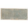 Image 2 : 1864 $10 Confederate States of America Bank Note