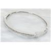 Image 3 : 2.50ctw Diamond Bangle Bracelet - 14KT White Gold