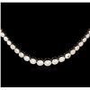 Image 1 : 14KT White Gold 8.53ctw Diamond Necklace