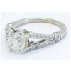 Image 4 : EGL Cert 1.57ctw Diamond Ring - 14KT White Gold