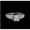 Image 2 : GIA Cert 1.52ctw Diamond Ring - 18KT White Gold