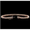 Image 3 : 14KT Rose Gold 3.15ctw Diamond Tennis Bracelet