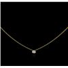 Image 2 : 0.09ct Diamond Necklace - 14KT Yellow Gold