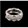 Image 1 : 0.98ctw Diamond Ring - 18KT White Gold