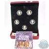 Image 1 : 2008-2009 Vignettes of Royalty Series $15 Sterling Silver 5-coin Set from the RCM