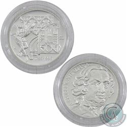 1993 Republic of Italy 500 Lire 200th Anniversary of the university of the death of Carolo Goldoni S