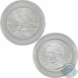 1997 Republic of Italy 1000 Lire  Gaetano Donizetti Silver coin. This coin weighs 14.6 grams and con